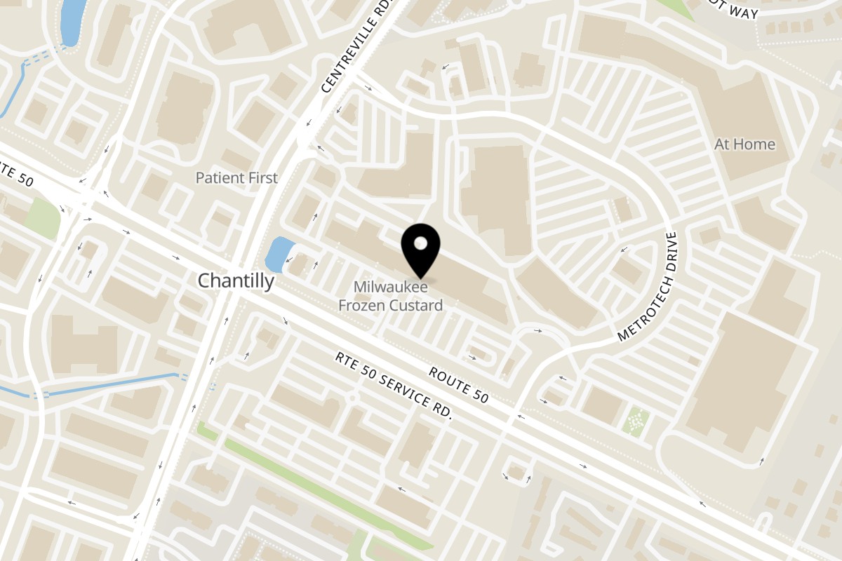 Map showing the location of Saigon Bistro Chantilly on 13924 US-50 in Chantilly